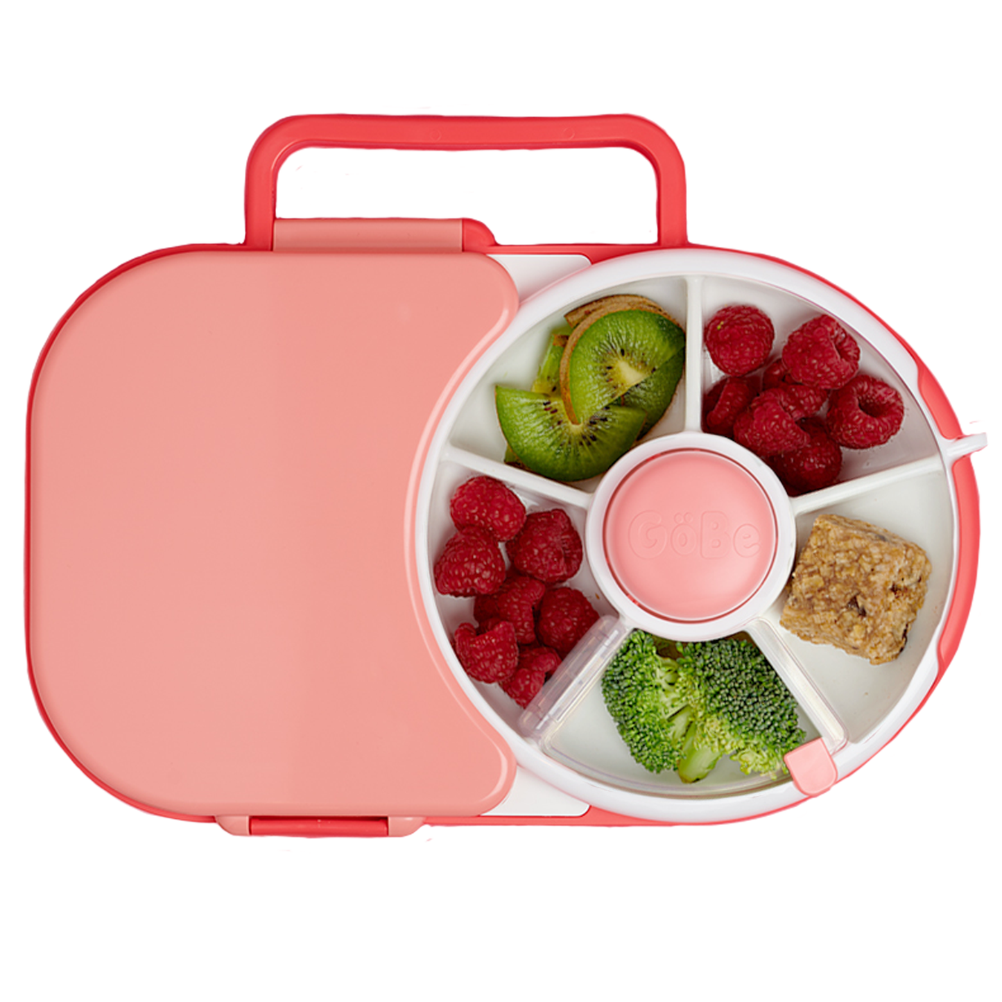 GoBe Kids 2-in-1 Lunchbox with Small Snack Spinner Flip