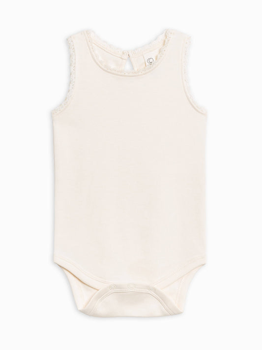 Luna Lace Tank Bodysuit - Ivory