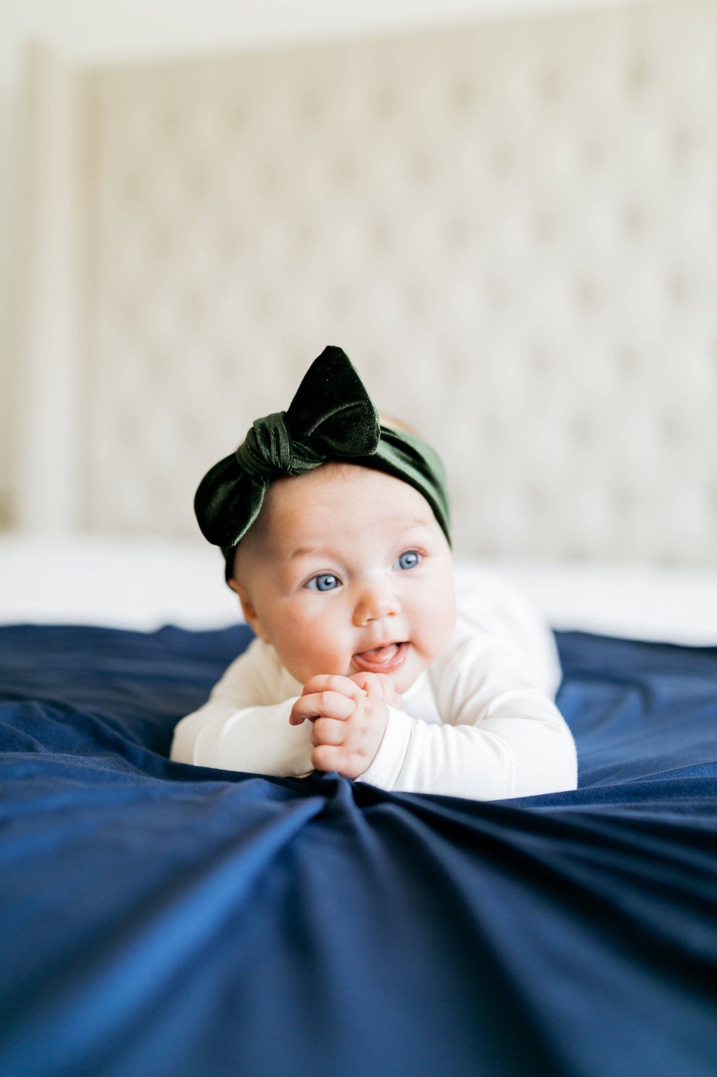 Velvet Olive Knot Headband