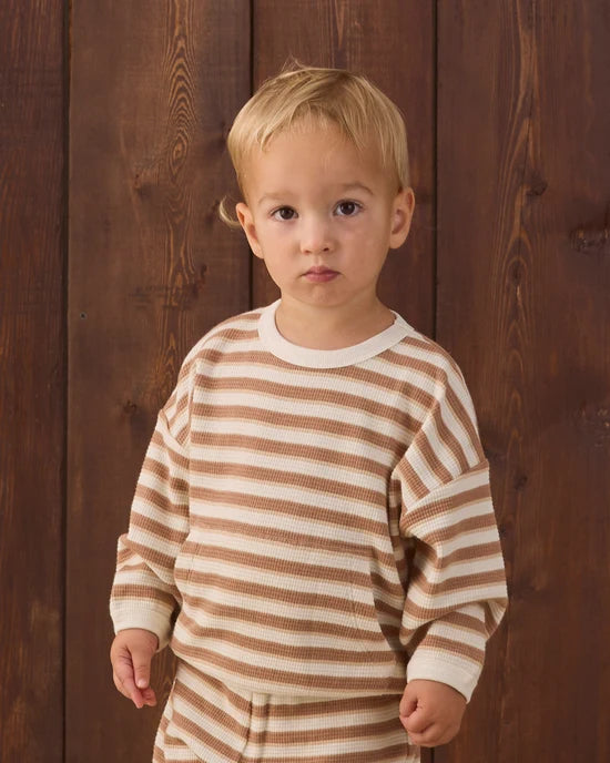 Waffle Slouch Set Spice Stripe