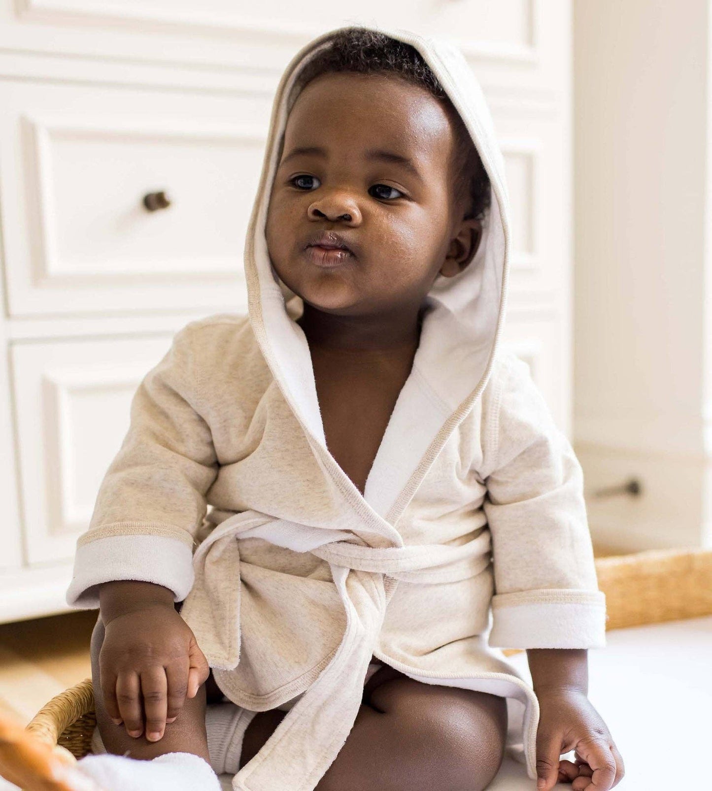 Burt's Bees Baby - Organic Cotton Knit Terry Hooded Robe