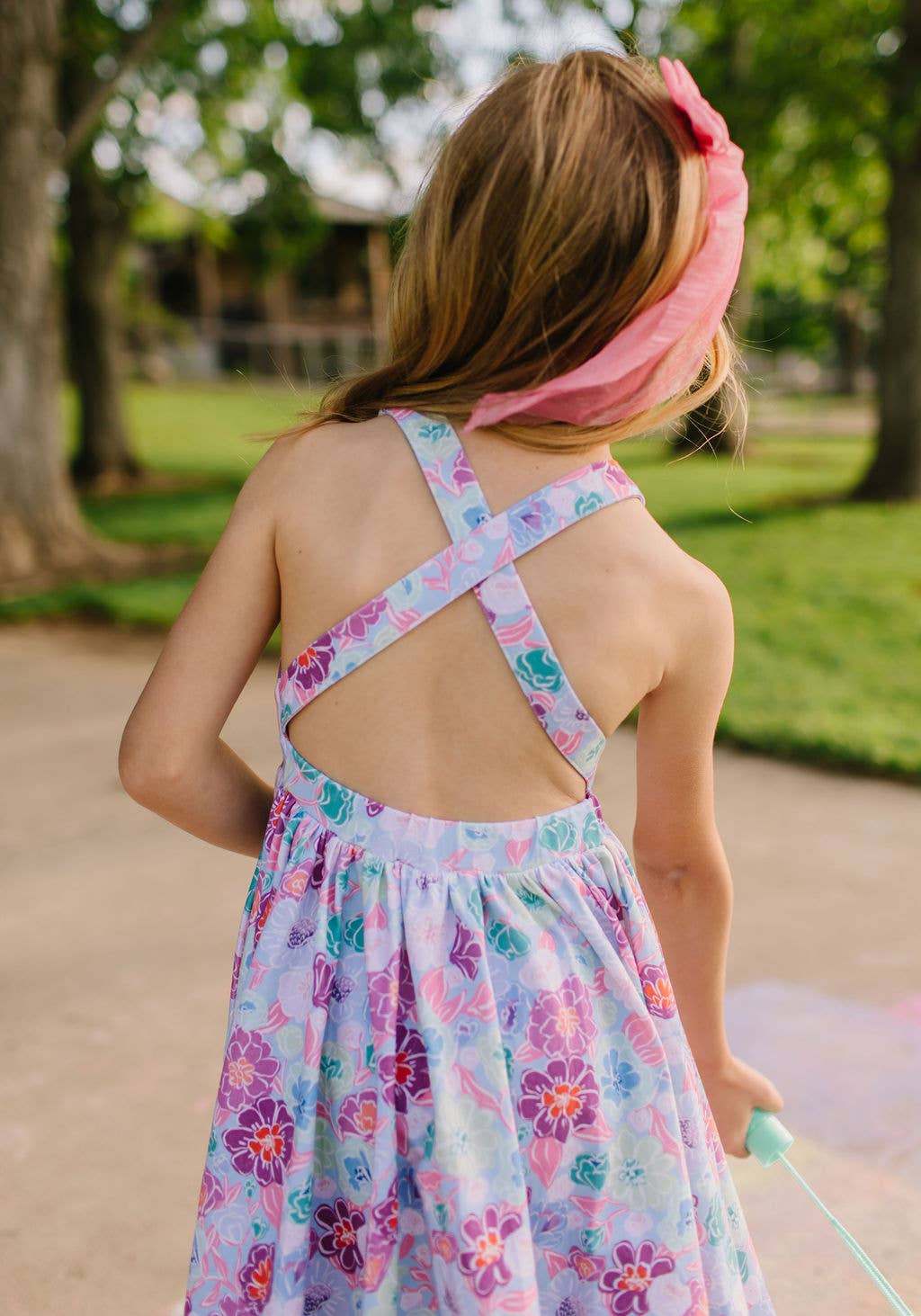 Sofia Dress in Serenity Floral | Girls Twirl Dress
