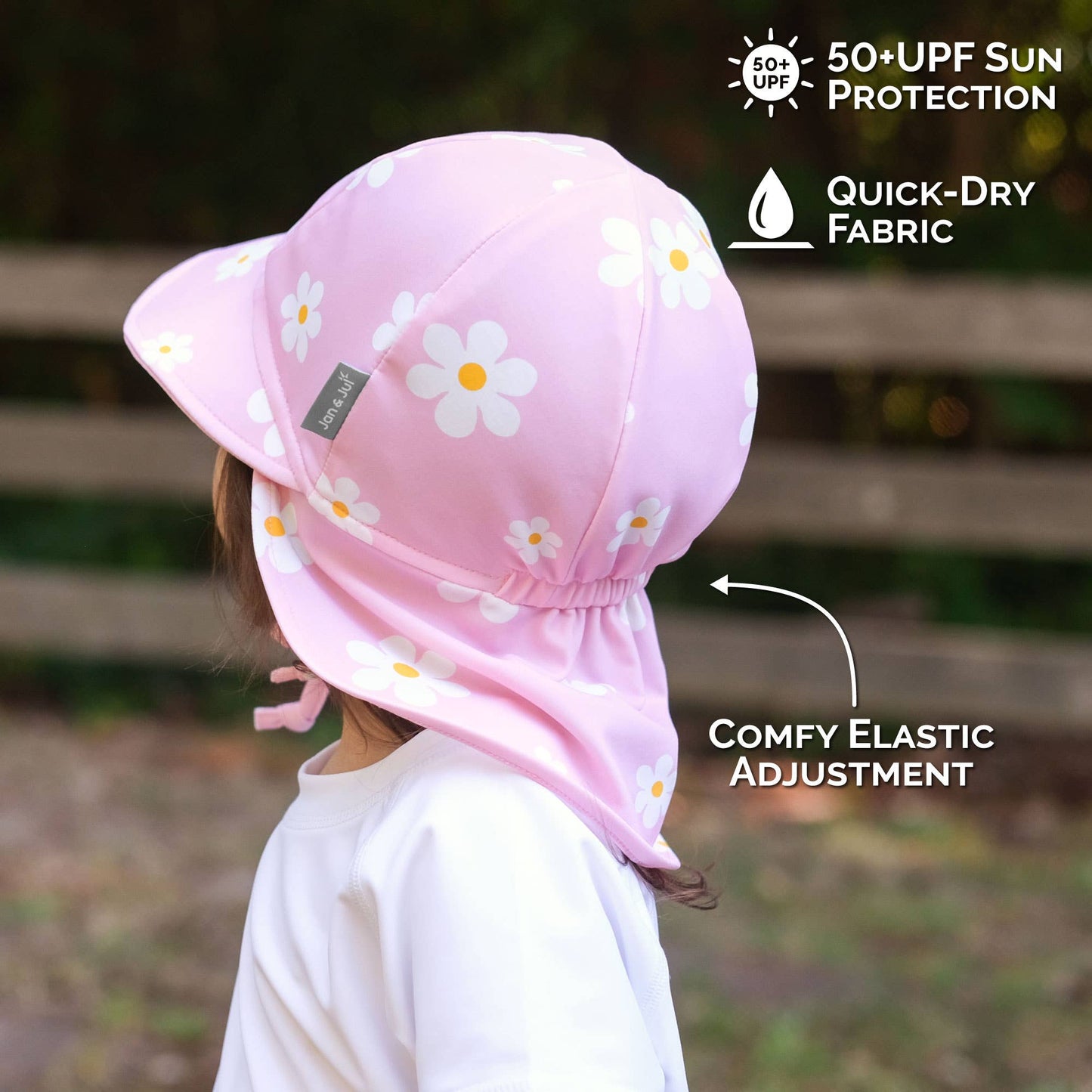 Pink Daisy | Sun Soft UV Baby Cap