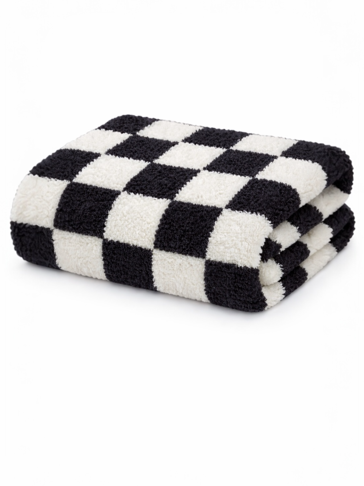 SpearmintLOVE - Phufy® Bliss Checkerboard Blanket, Black