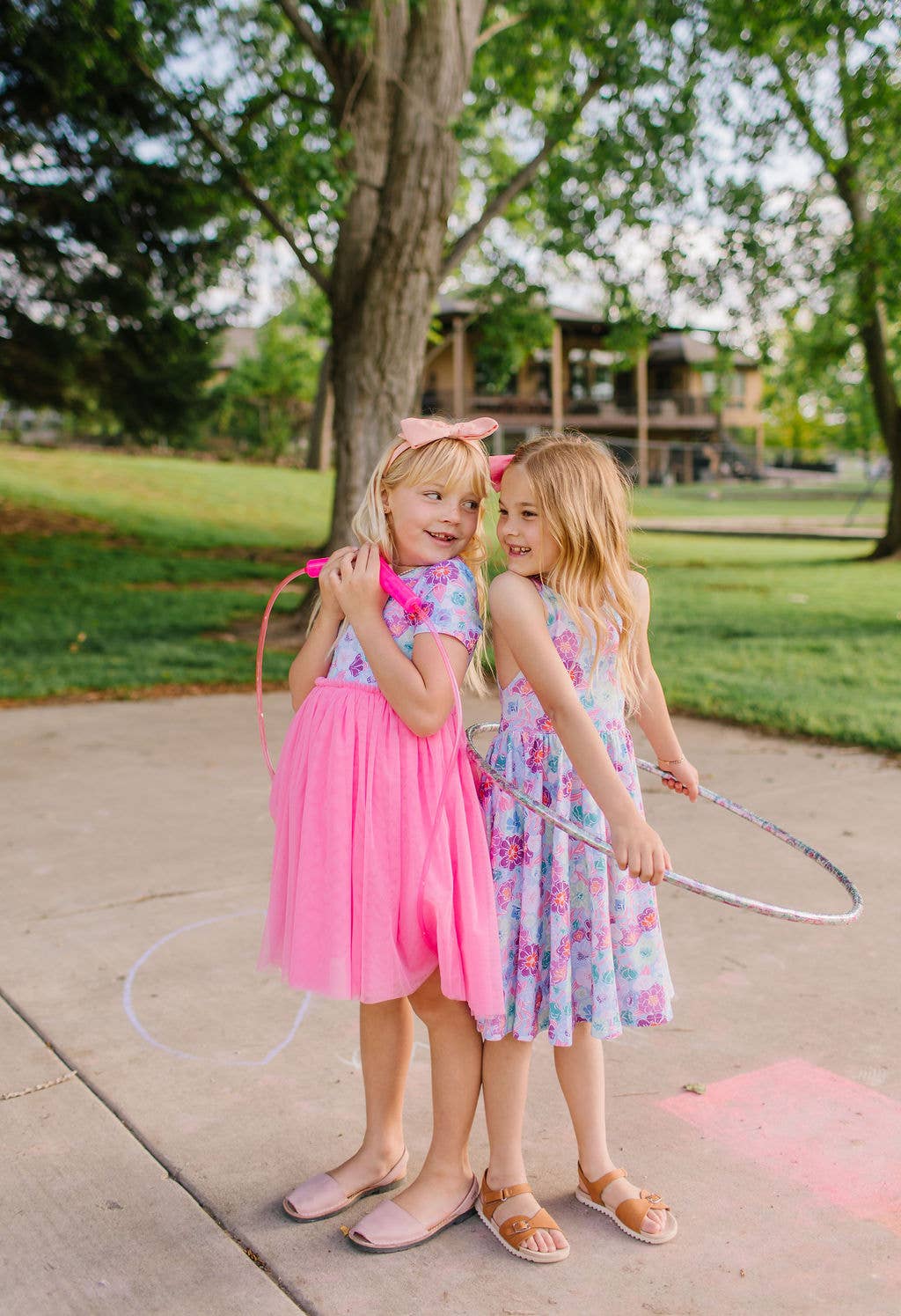 Sofia Dress in Serenity Floral | Girls Twirl Dress