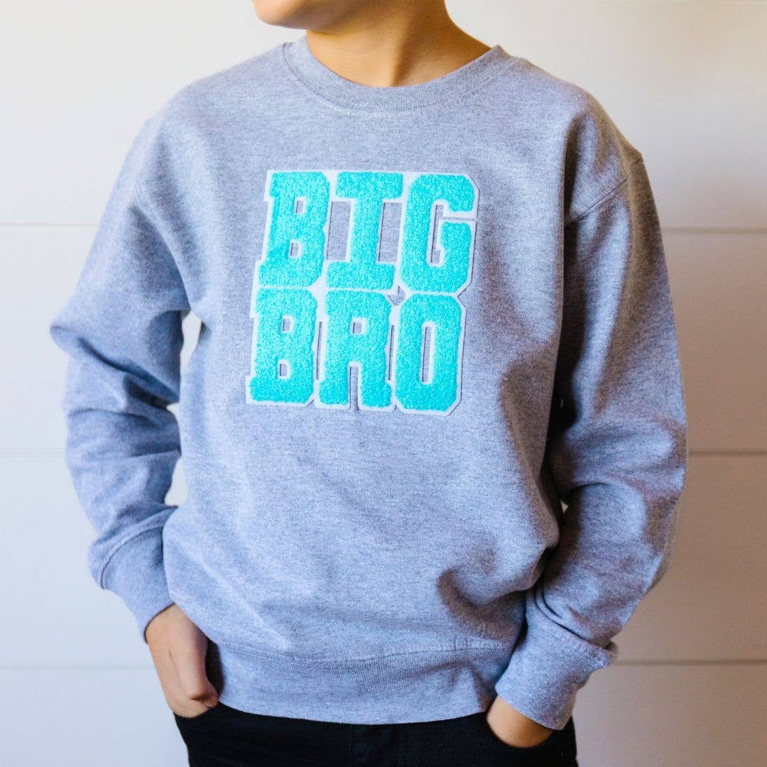 Big Bro Patch Sweatshirt - Family Fun - Birth Announcement