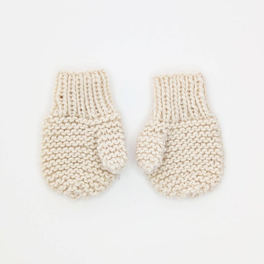 Natural Garter Stitch Mittens