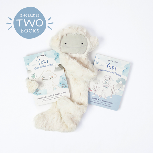 Slumberkins Inc. - Yeti's Mindfulness Plush Snuggler Set - with 2 books!