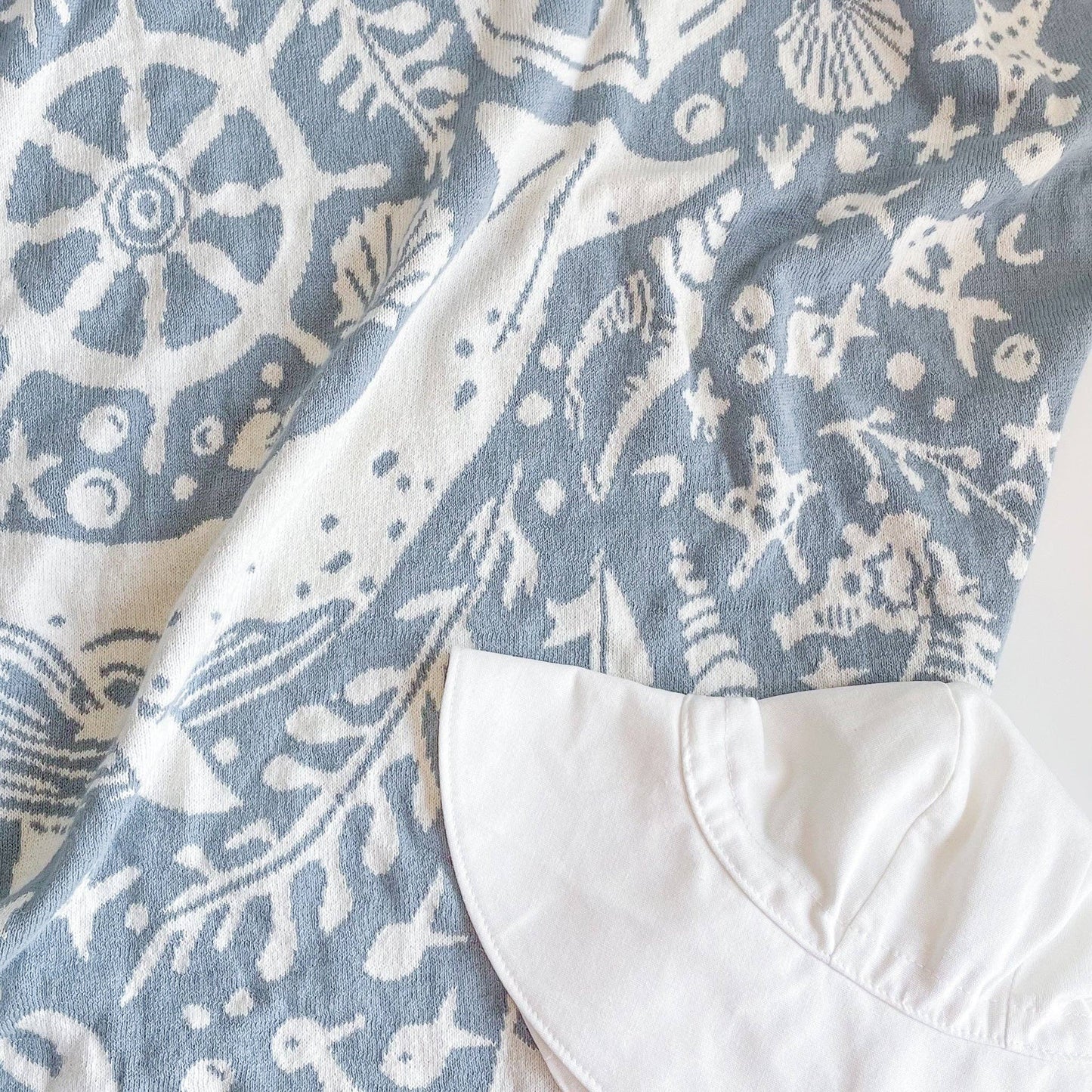 The Blueberry Hill - Blanket Nautical Summer Ocean Organic Cotton