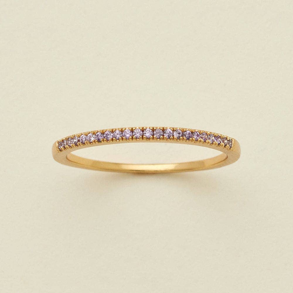 June Birthstone Stacking Ring