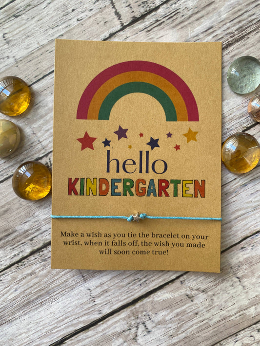 Hello Kindergarten Wish Bracelet