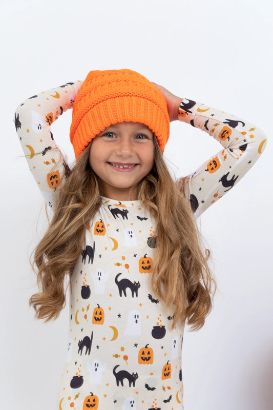 Kids Bamboo Pajamas - Spooky Fun Halloween Kids Pajamas
