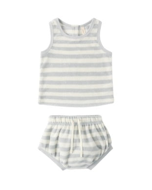 TERRY TANK + SHORT SET SKY STRIPE
