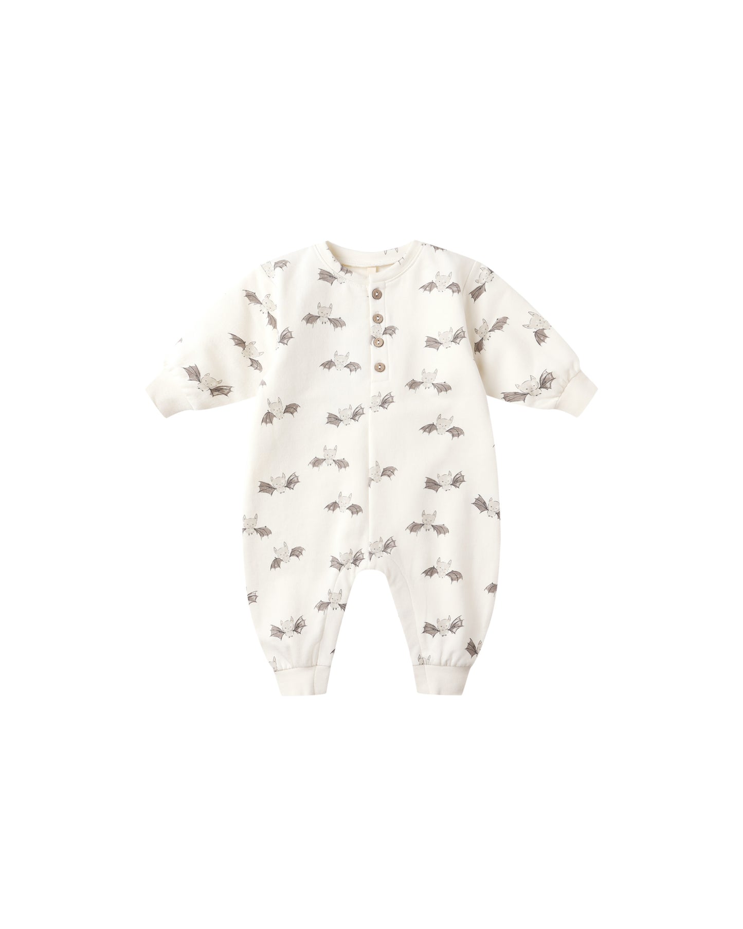 RELAXED FLEECE JUMPSUIT || BATS