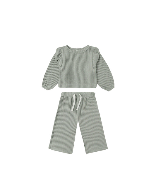 RUFFLE COZY SET || FERN