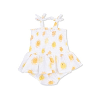 Happy Suns - Smocked Bubble With Skirt