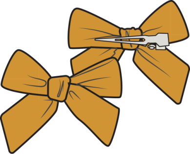 Solid Muslin Sunflower - 2 Pack Bow Clips