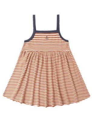 LEA DRESS || POPPY STRIPE