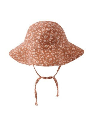 SUN HAT POPPY FLORAL
