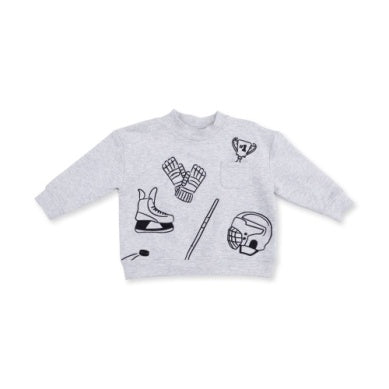 Hockey - Drop Sleeve Sweatshirt