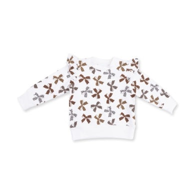 Leopard French Terry - Ruffle Sweatshirt
