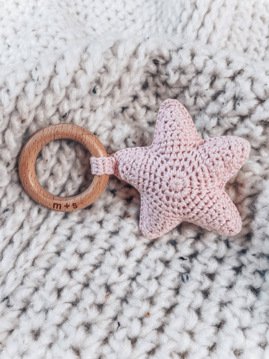Marlowe and Sage LLC - Star Crochet Rattle