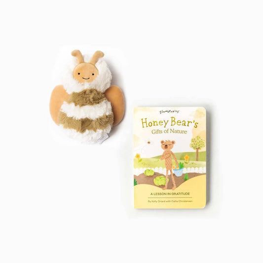 Slumberkins Inc. - Honey Bee Mini & Honey Bear Lesson Book - Gratitude