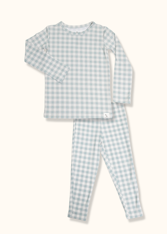 Mint Gingham Pajama Set