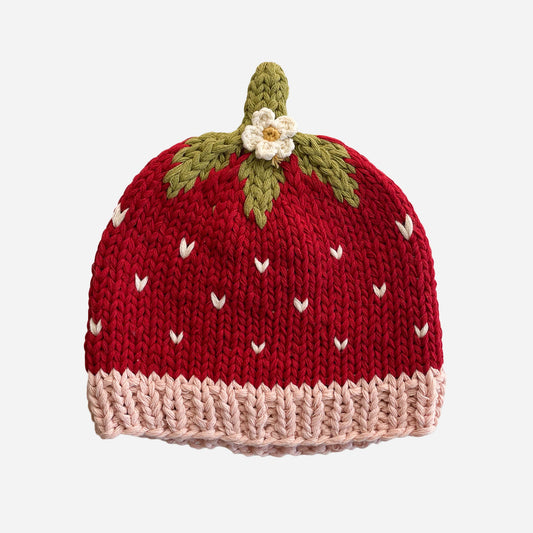 Cotton Addie Strawberry Baby Hat